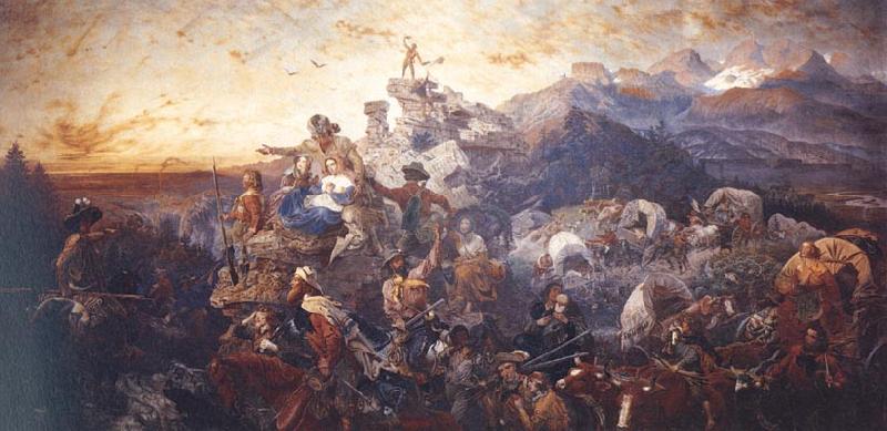 Emanuel Leutze Westward the Course of Empire Takes its Way (Westward Ho) oil painting image